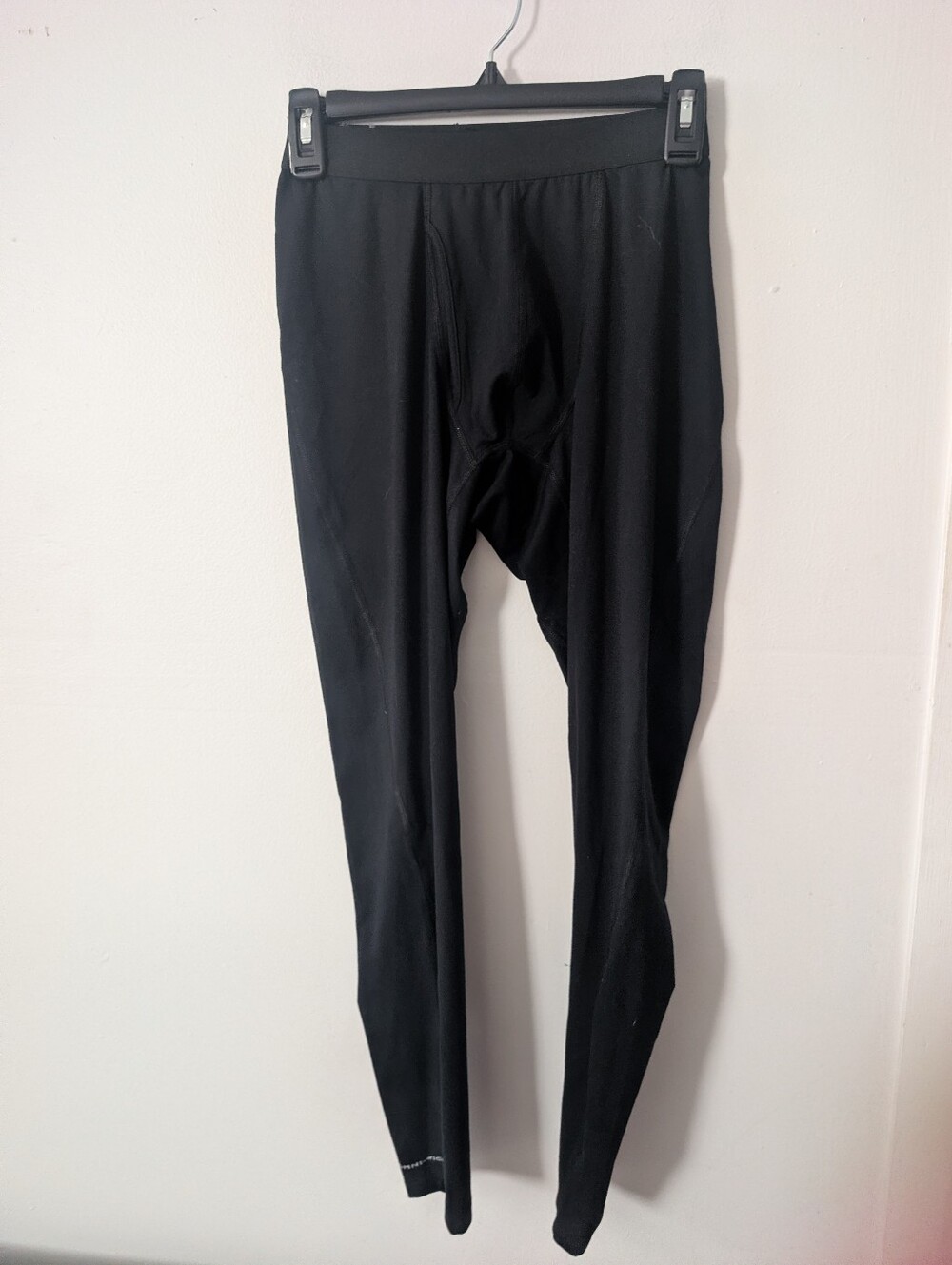 Columbia Mens Black Long Underwear Base Layer Size S